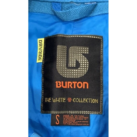 BURTON Dryride White Collection Blue Plaid Flared Pants Small Snowboard Ski EUC - Picture 7 of 7